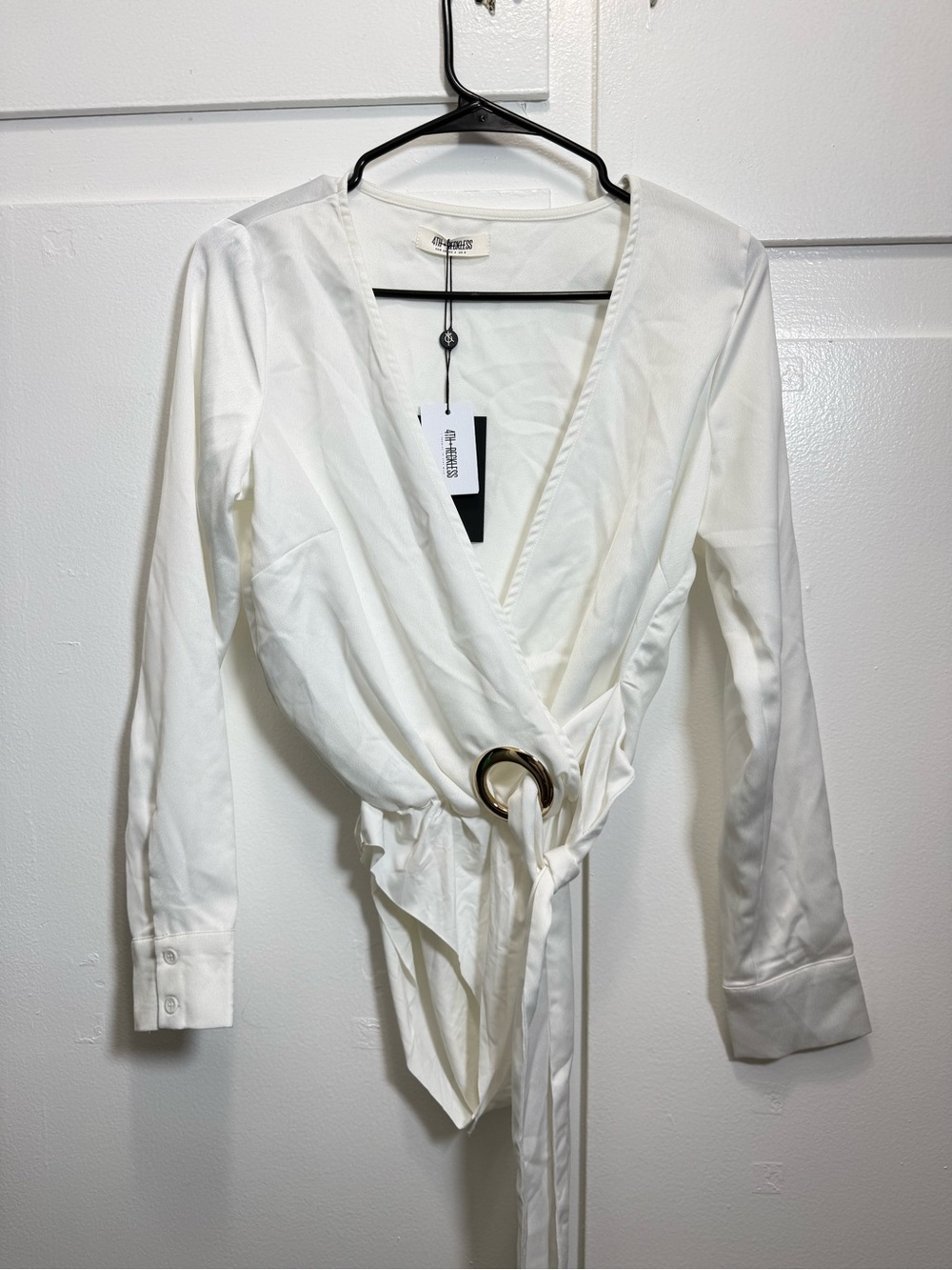 4th and reckless white grommet bodysuit
